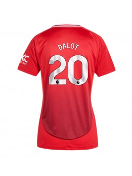 Manchester United Diogo Dalot #20 Replika Hemmakläder Dam 2024-25 Kortärmad